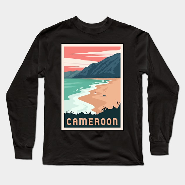 Cameroon vacation poster Long Sleeve T-Shirt by NeedsFulfilled